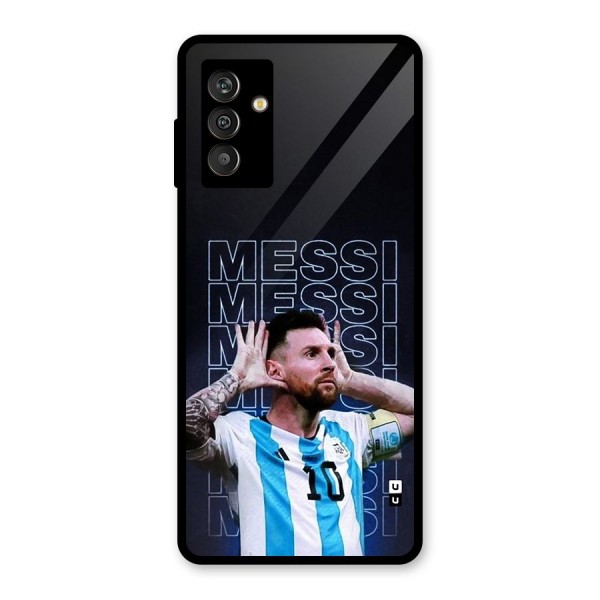 The Football Genius Glass Back Case for Galaxy M13