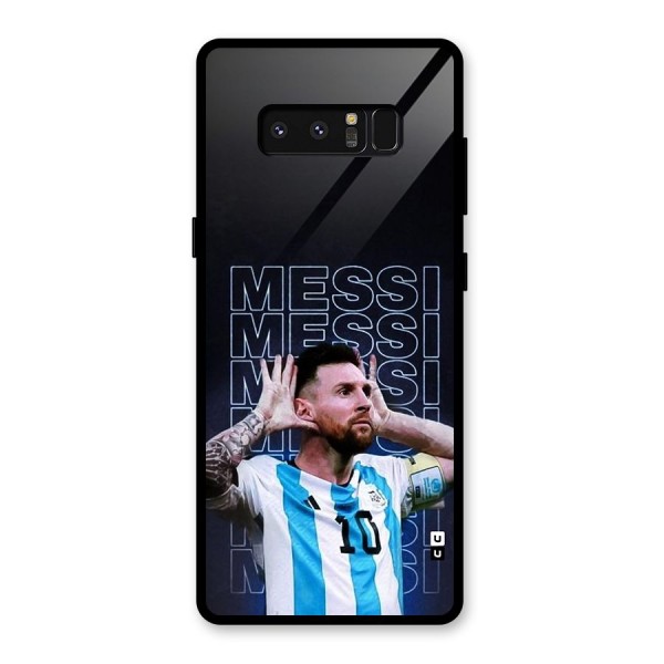 The Football Genius Glass Back Case for Galaxy Note 8