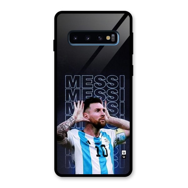 The Football Genius Glass Back Case for Galaxy S10