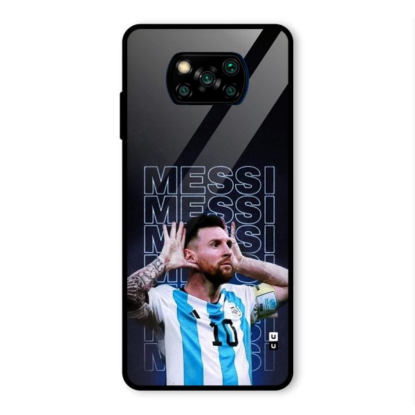 The Football Genius Glass Back Case for Poco X3 Pro