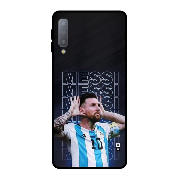 The Football Genius Metal Back Case for Galaxy A7 (2018)