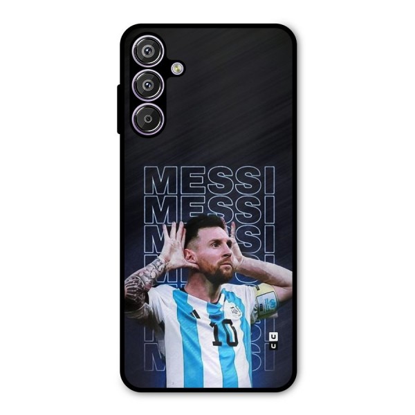 The Football Genius Metal Back Case for Galaxy M15