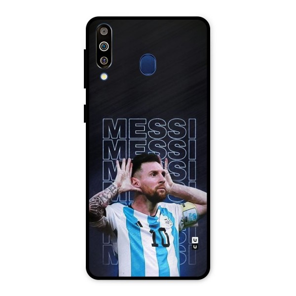 The Football Genius Metal Back Case for Galaxy M30