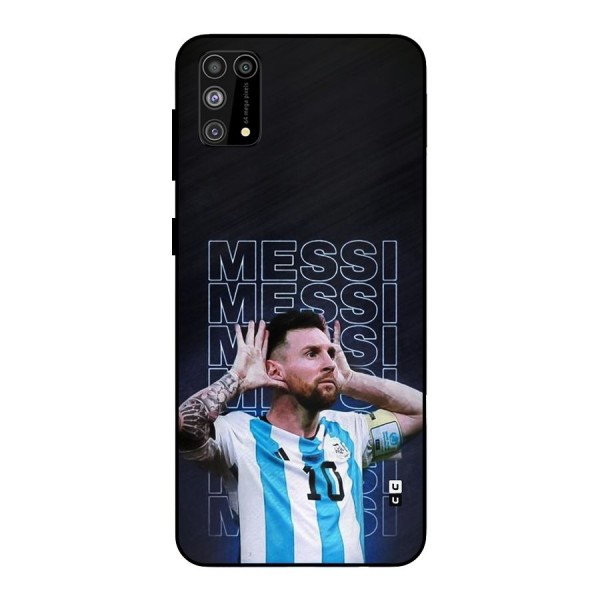 The Football Genius Metal Back Case for Galaxy M31