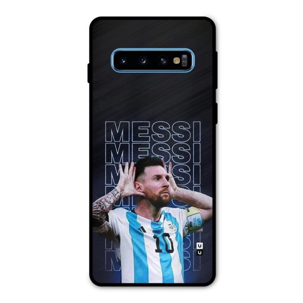 The Football Genius Metal Back Case for Galaxy S10