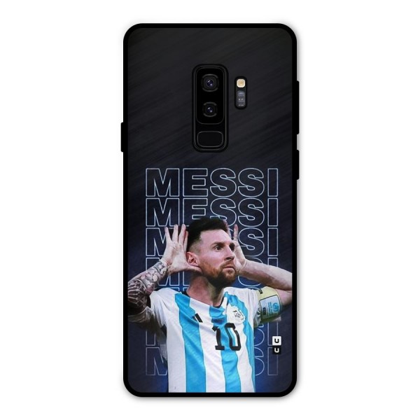 The Football Genius Metal Back Case for Galaxy S9 Plus