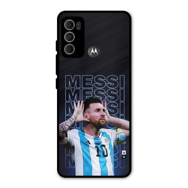 The Football Genius Metal Back Case for Moto G60