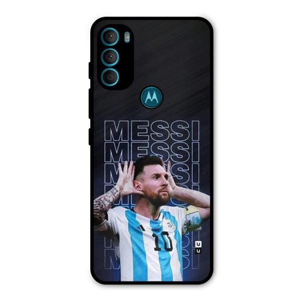 The Football Genius Metal Back Case for Moto G71 5G