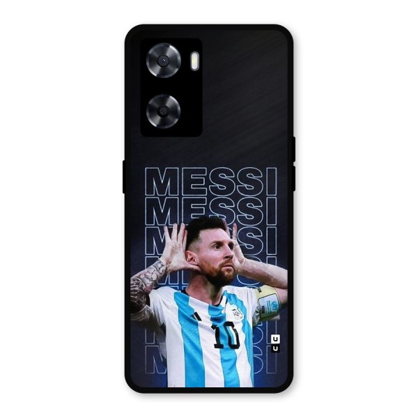 The Football Genius Metal Back Case for Oppo A57 2022