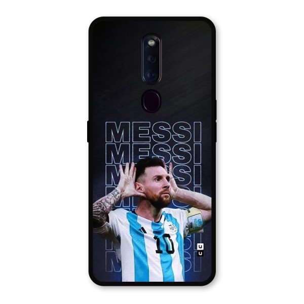 The Football Genius Metal Back Case for Oppo F11 Pro