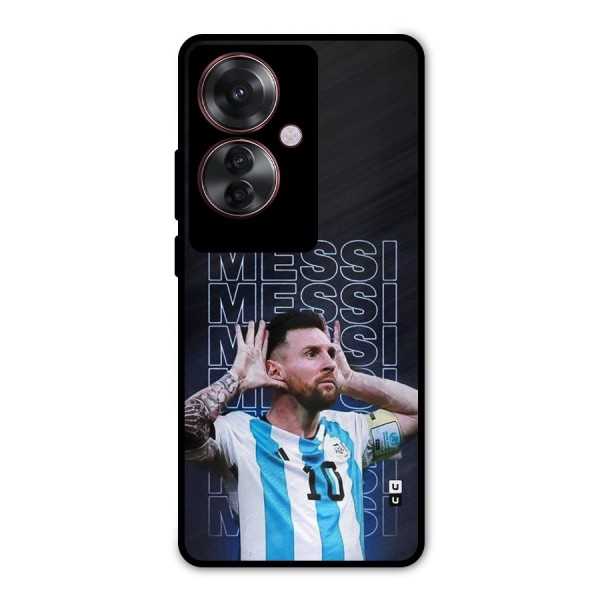 The Football Genius Metal Back Case for Oppo F25 Pro