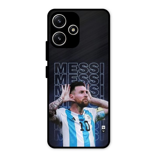 The Football Genius Metal Back Case for Poco M6 Pro