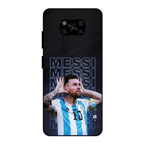 The Football Genius Metal Back Case for Poco X3