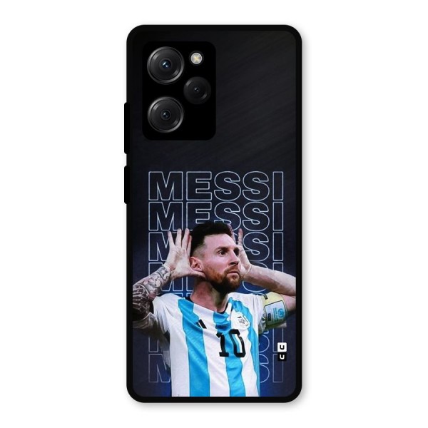 The Football Genius Metal Back Case for Poco X5 Pro