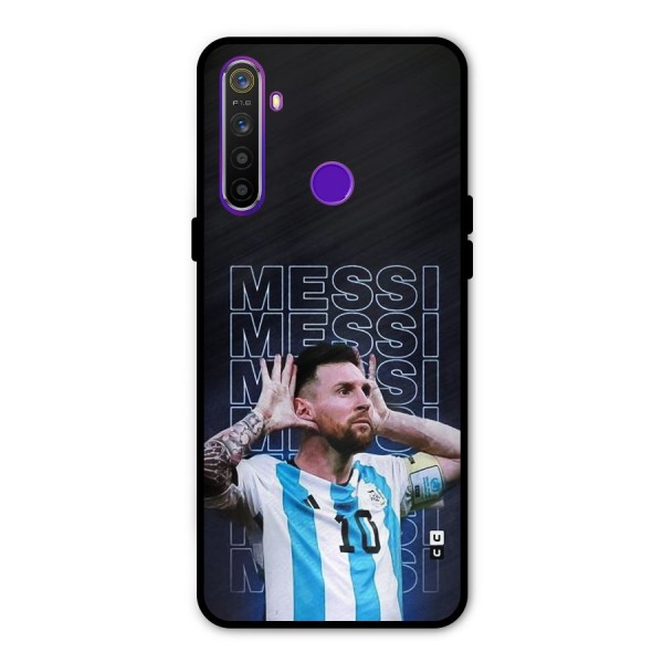 The Football Genius Metal Back Case for Realme 5