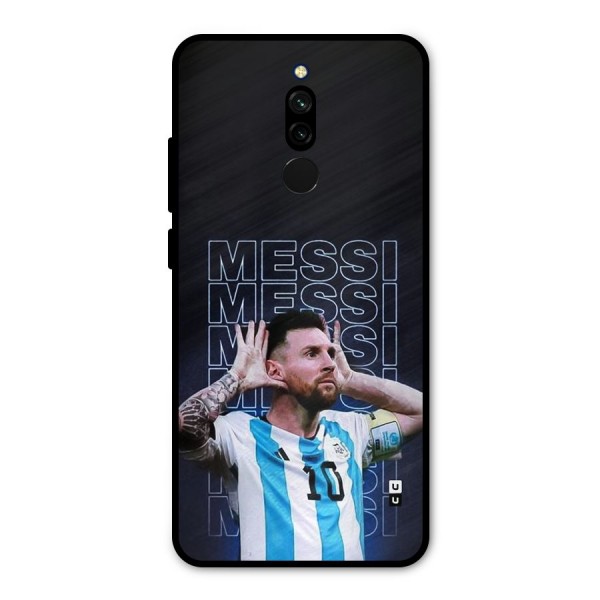 The Football Genius Metal Back Case for Redmi 8