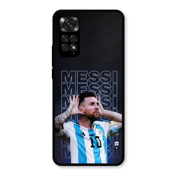 The Football Genius Metal Back Case for Redmi Note 11s