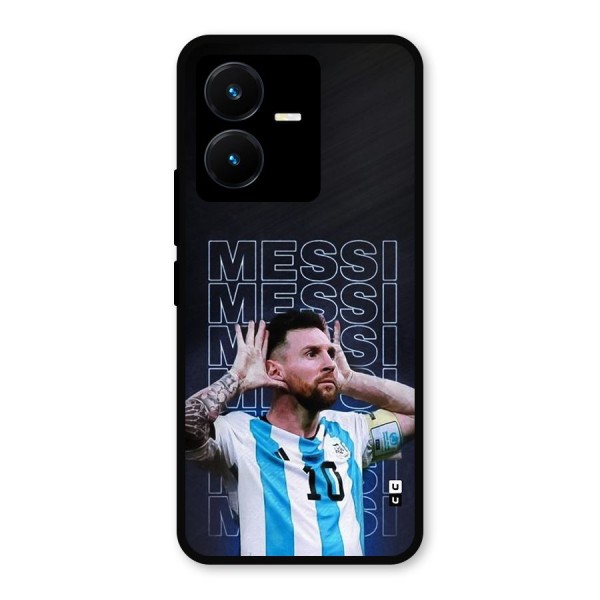 The Football Genius Metal Back Case for Vivo Y22s