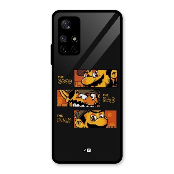 The Good Bad Ugly Glass Back Case for Redmi Note 11T 5G