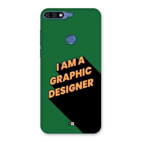 The Graphic Designer Back Case for Honor 7C