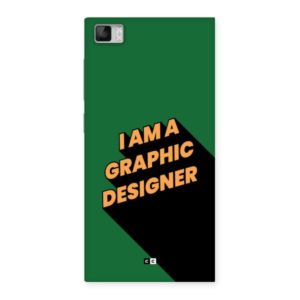 The Graphic Designer Back Case for Mi3