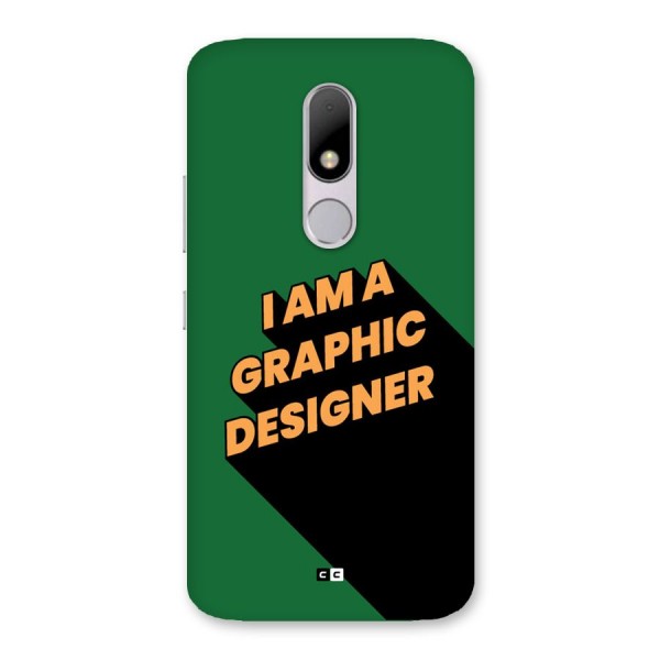 The Graphic Designer Back Case for Moto M