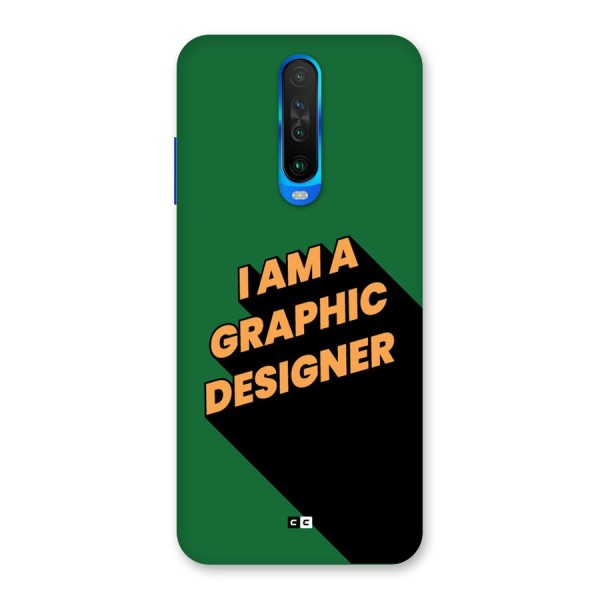 The Graphic Designer Back Case for Poco X2