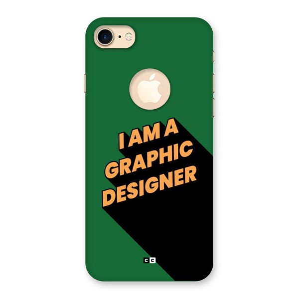 The Graphic Designer Back Case for iPhone 8 Logo Cut