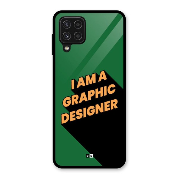 The Graphic Designer Glass Back Case for Galaxy A22 4G