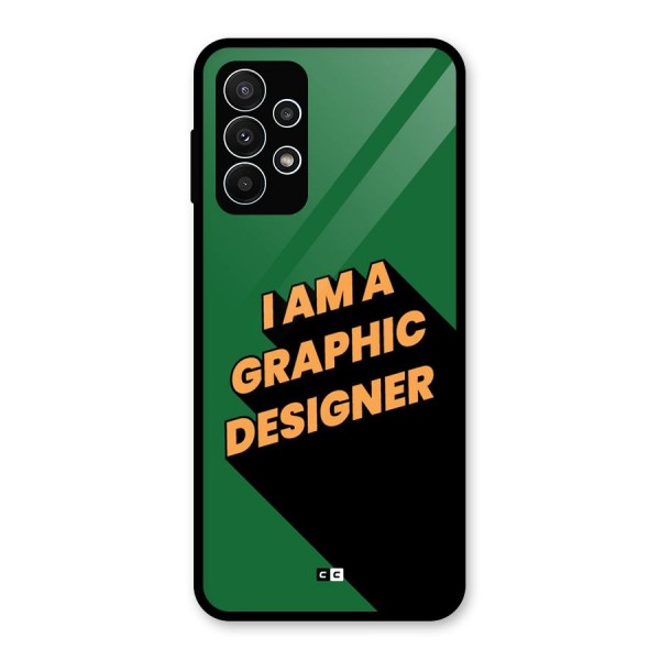 The Graphic Designer Glass Back Case for Galaxy A23