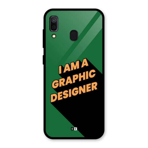 The Graphic Designer Glass Back Case for Galaxy A30