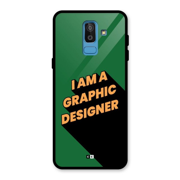 The Graphic Designer Glass Back Case for Galaxy J8