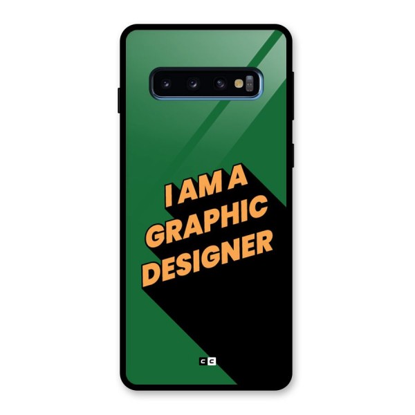 The Graphic Designer Glass Back Case for Galaxy S10