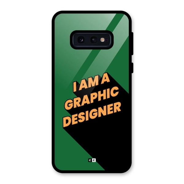 The Graphic Designer Glass Back Case for Galaxy S10e