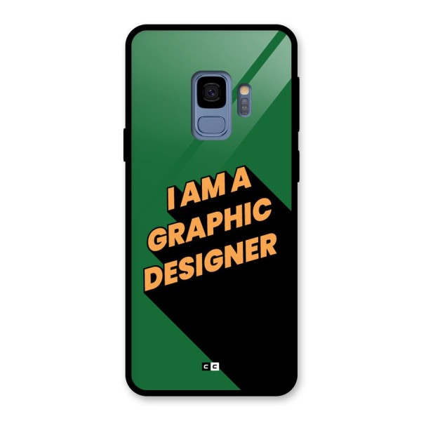 The Graphic Designer Glass Back Case for Galaxy S9