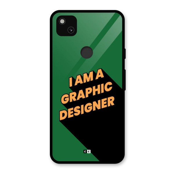 The Graphic Designer Glass Back Case for Google Pixel 4a