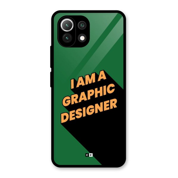 The Graphic Designer Glass Back Case for Mi 11 Lite