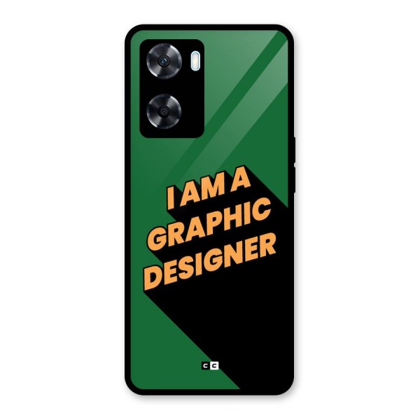 The Graphic Designer Glass Back Case for Oppo A77s