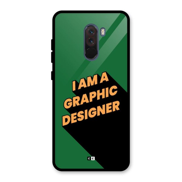 The Graphic Designer Glass Back Case for Poco F1