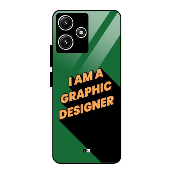 The Graphic Designer Glass Back Case for Poco M6 Pro