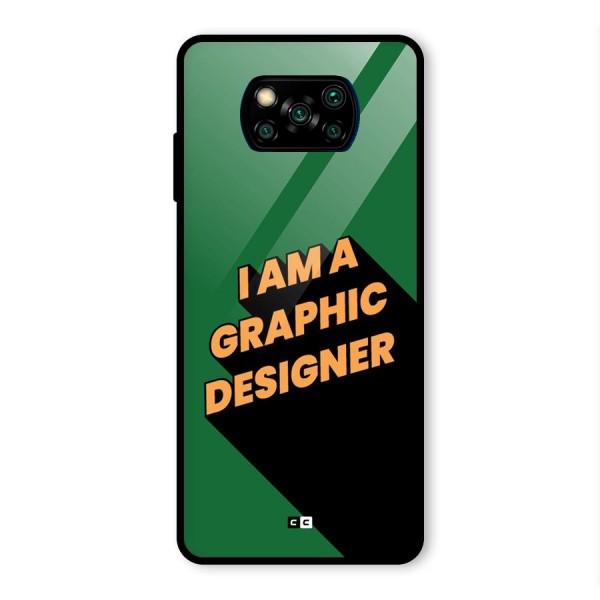 The Graphic Designer Glass Back Case for Poco X3 Pro