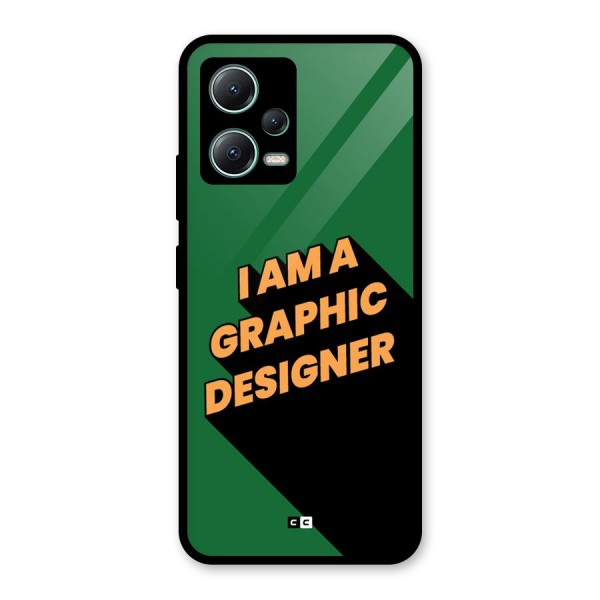 The Graphic Designer Glass Back Case for Poco X5