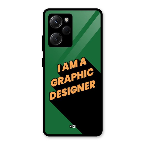 The Graphic Designer Glass Back Case for Poco X5 Pro