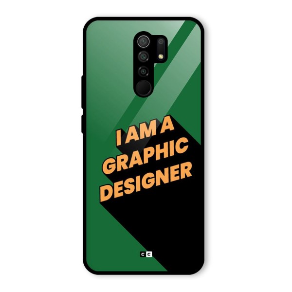 The Graphic Designer Glass Back Case for Redmi 9 Prime