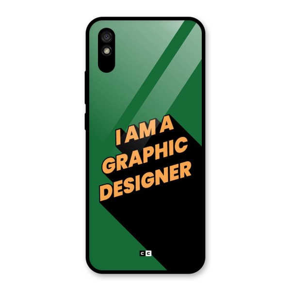 The Graphic Designer Glass Back Case for Redmi 9i