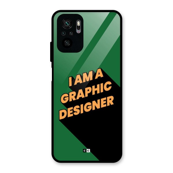 The Graphic Designer Glass Back Case for Redmi Note 10