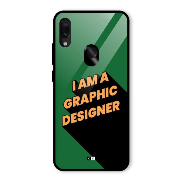 The Graphic Designer Glass Back Case for Redmi Note 7