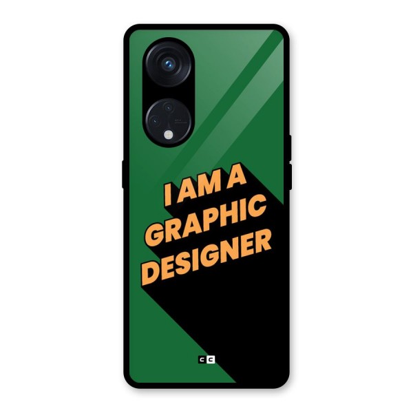 The Graphic Designer Glass Back Case for Reno8 T 5G