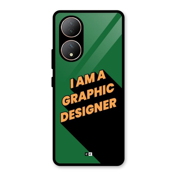 The Graphic Designer Glass Back Case for Vivo T2