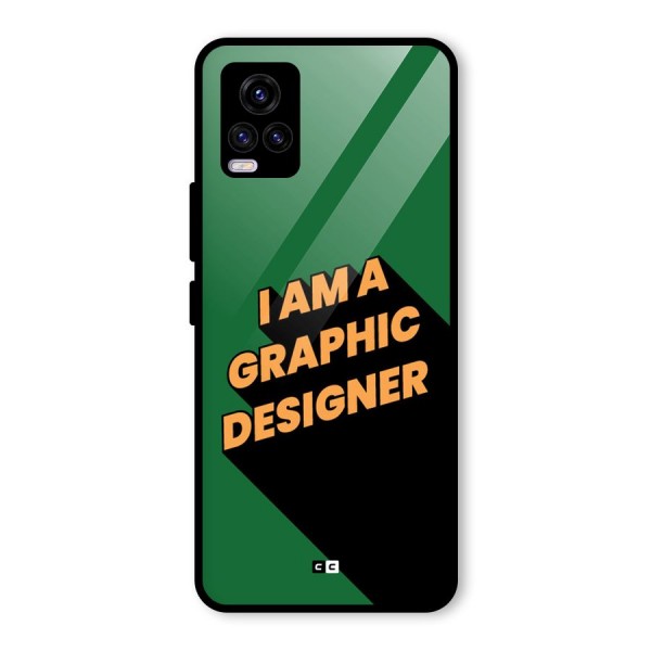 The Graphic Designer Glass Back Case for Vivo V20